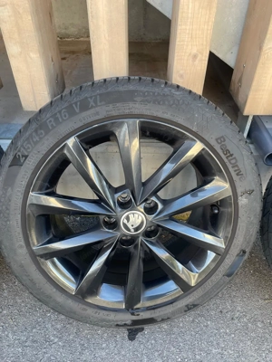 4 x Kompletträder    Sommerreifen + Felgen (Skoda, schwarz, 16'') Bild 3