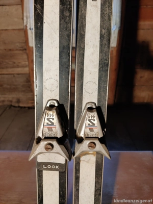 Alte Ski (Salomon S444)   perfekte Deko, Vintage-Look Bild 2