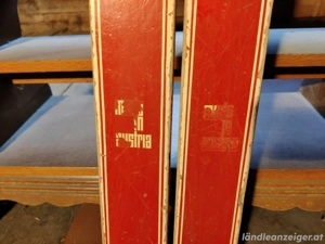 Holzski ohne Bindung   nostalgische Deko Bild 4