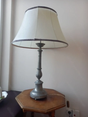 Lampe Vintage, Zinnfuß, 3 Strahl Bild 3