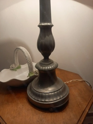 Lampe Vintage, Zinnfuß, 3 Strahl Bild 2