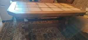 verstellbarer Vintage Couchtisch