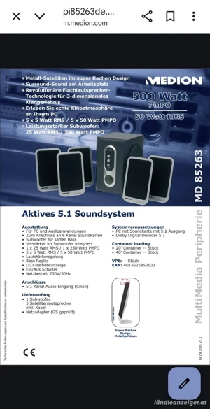 Medion Aktives 5.1 Soundsystem