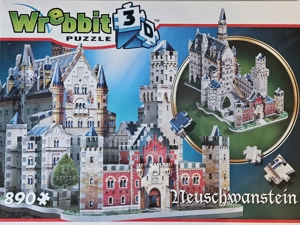 3D-Puzzles von WREBBIT Motive Harry Potter, Sidney, Neuschwanstein 875-925 Teile Bild 3