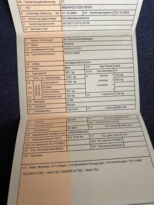 Auto zu Verkaufen Nissan Pixo Bild 4