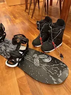 Snowboard inkl. Snowboardschuh zu verkaufen Bild 3