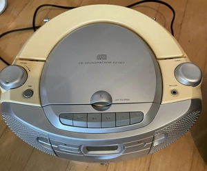 CD Kassetten Radio Rekorder  Player Philips & Silvia weiß & schwarz  Bild 3