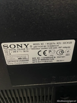 Fernsehr Sony  Bild 2