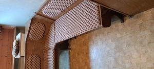 Vintage Eckbank mit Stuhl und Tisch Bild 2