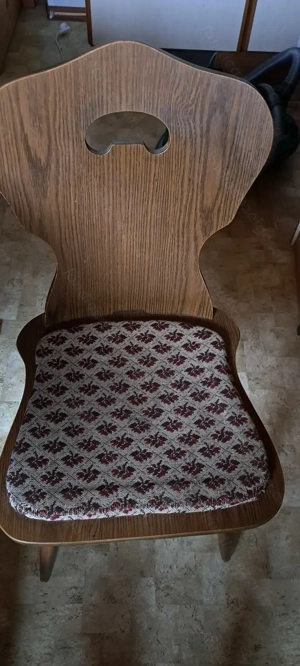 Vintage Eckbank mit Stuhl und Tisch Bild 4