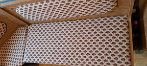 Vintage Eckbank mit Stuhl und Tisch Bild 10