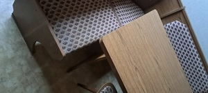 Vintage Eckbank mit Stuhl und Tisch Bild 6