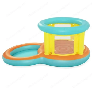 Aufblasbare Hüpfburg und Planschbecken Bällebad Bällepool Kinderpool Babypool Bild 3