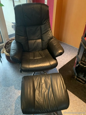 Fernseh-Relaxsesselset mit Hocker Bild 3