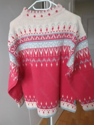 Norweger-Pullover, Gr 40, Muster rundum Bild 2