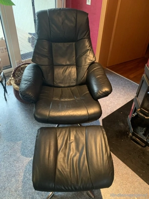 Fernseh-Relaxsesselset mit Hocker Bild 4