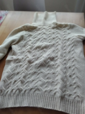 Wollpullover mit 22% Angora, hellgelb, Gr. M Bild 2