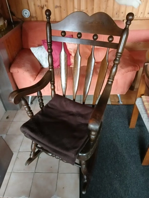 Schaukelstuhl Holz massiv