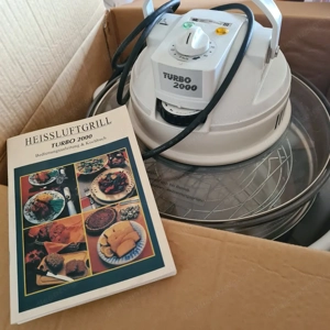 Heißluftgrill mit Bedienungsanleitung