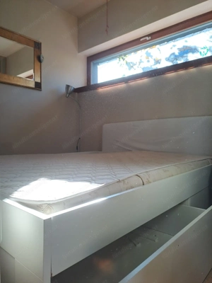 Doppelbett weiß, große Laden zu verschenken Bild 2