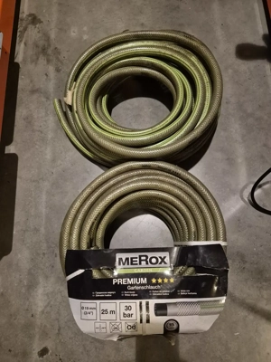 2x Merox Gartenschlauch 3 4" 25m 24m unbenutzt 