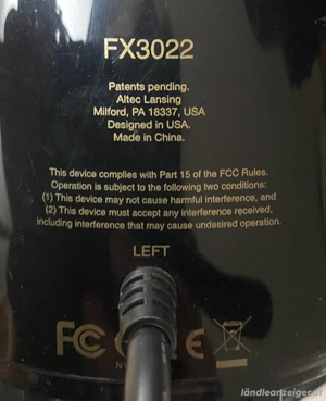 Altec Lansing FX3022 Expressionist Bass 2.0 Lautsprecher Bild 3