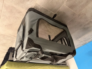 Hundetransportbox, Hundebox, faltbar Autotransportbox, für Katzen und Hunde Bild 2