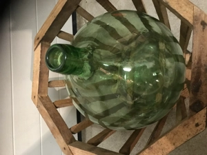 Glasballon mit Holzkiste Bild 2