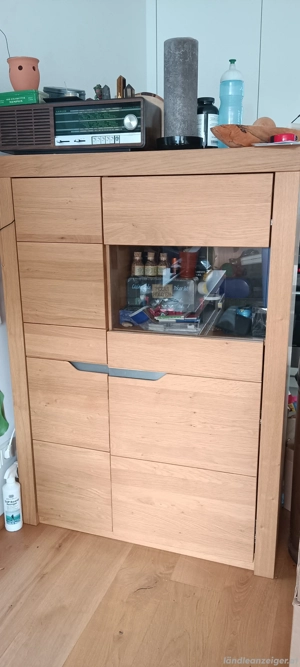 Wohnzimmer Einrichtung Eiche Vollholz-Furnier  Bild 3