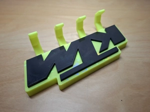 KTM Schlüsselaufhängung Carbon Optik Neon Schlüsselbrett Keyboard Bild 2