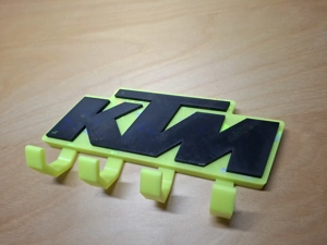 KTM Schlüsselaufhängung Carbon Optik Neon Schlüsselbrett Keyboard Bild 4