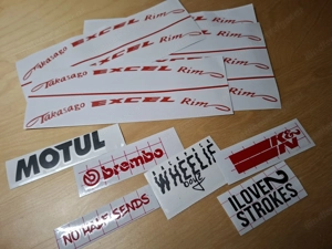 Felgen Aufkleber 17" Rim Sticker Moped Supermoto Motorrad Motocross  Bild 8