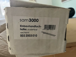 Einbau Handtuchhalter verchromt sam 3000 Bild 6