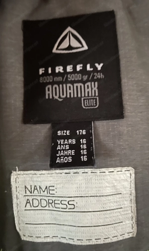 Skijacke Firefly Gr. 176 Schijacke grau grün Bild 3