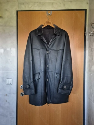 Lammfell Herren Lederjacke Kurzmantel  Bild 6
