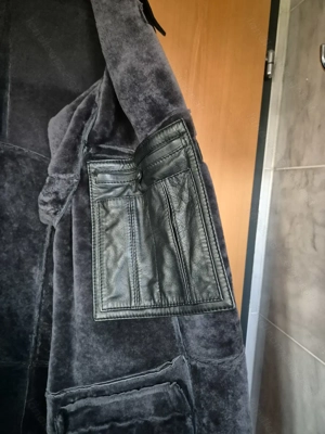 Lammfell Herren Lederjacke Kurzmantel  Bild 5