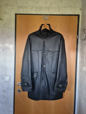 Lammfell Herren Lederjacke Kurzmantel  Bild 7