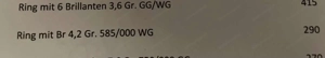 Ring Weißgold 14 Karat mit Brillant 4,2 Gr. Bild 4