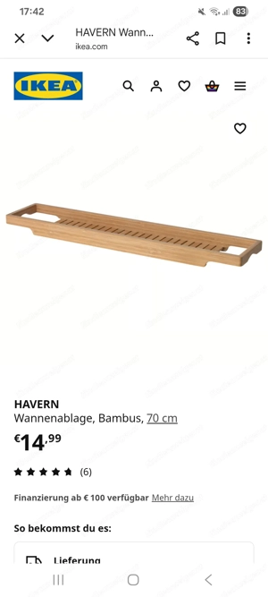 Badewannenauflage "HAVERN" (Ikea) Bild 4