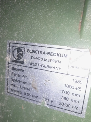 Elektra Beckum Drechselbank Bild 5