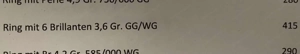 Ring Gelbgold Weißgold 6 Brillanten 3,6 Gr. Bild 4