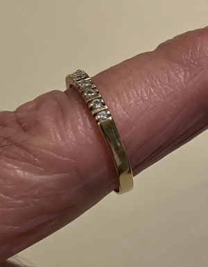 Ring 18 Karat Gelbgold 10 Brillanten 3,9 Gr. Bild 2