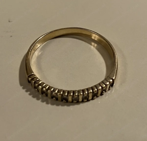 Ring 18 Karat Gelbgold 10 Brillanten 3,9 Gr. Bild 3