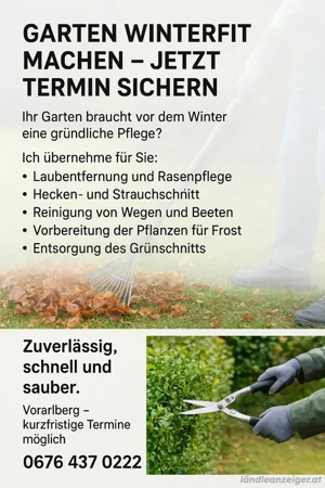 Gartenarbeit Winterfit 