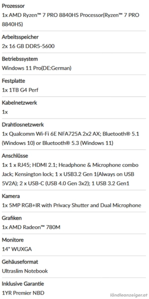 Lenovo P14s Gen 5 2025 NEU! Bild 5