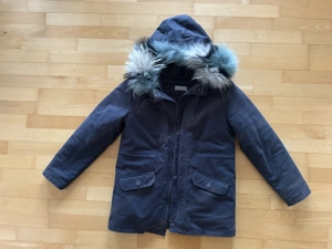 YVES S. Parka Winterjacke 12 Jahre dunkelblau 