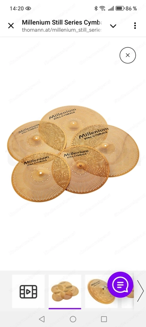 Drum Set + Still Cymbal Set + Practice Pad Set Bild 2