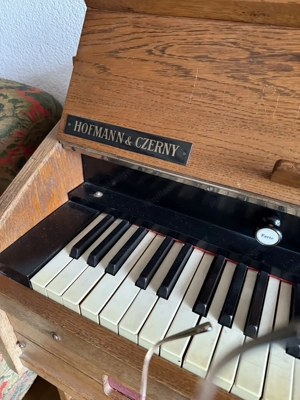 Antikes Harmonium   Orgel mit Pedalen Bild 2