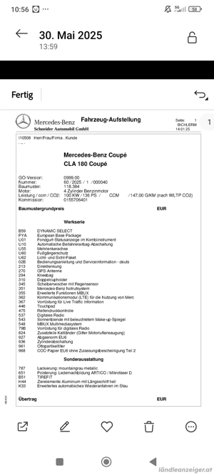 Mercedes CLA 180 AMG-Line. Leasingübernahme oder Kauf möglich. Panoramaschiebedach Bild 6