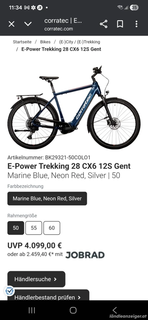 E - Trekkingbike Corratec NEU! Bild 4